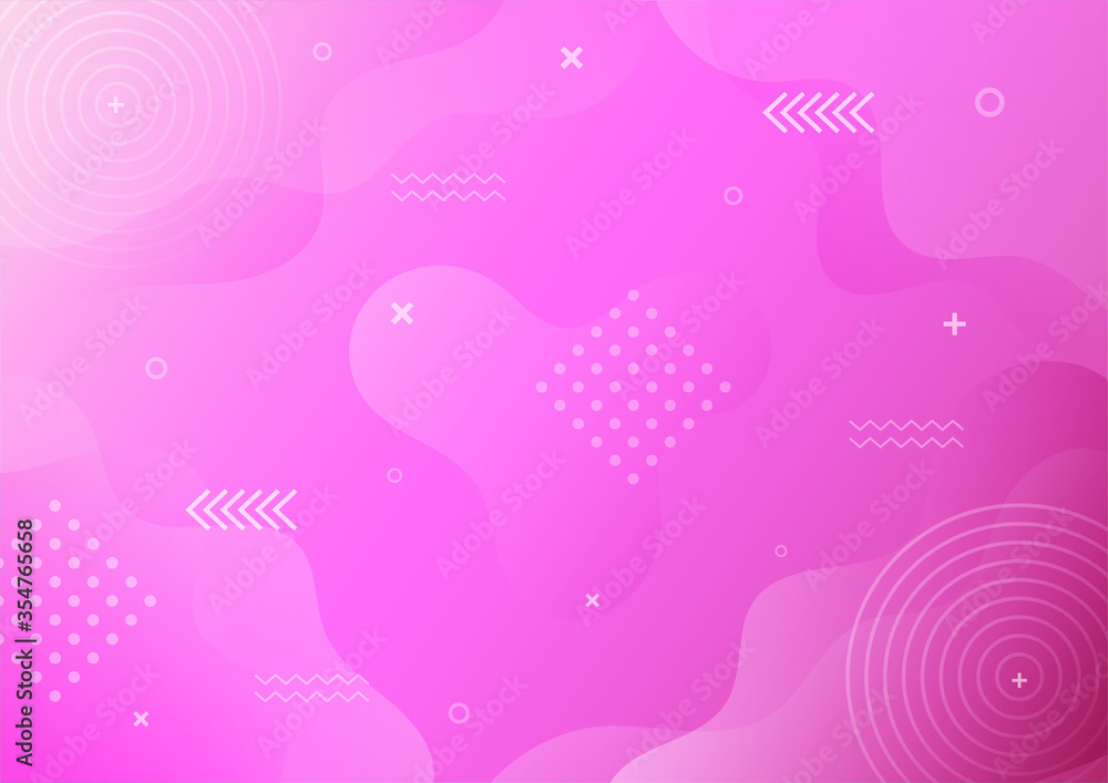 modern gradient purple abstract memphis style with geometric background.