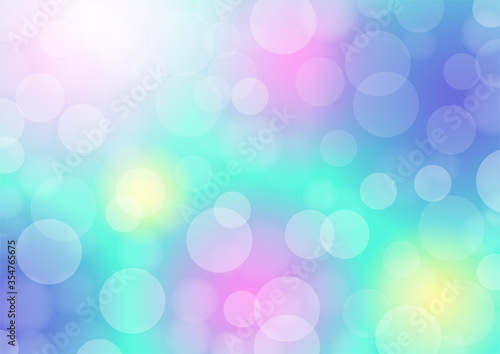 pastel bokeh lights background. illustration vector.