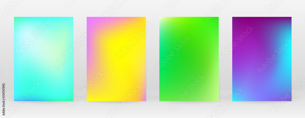 Naklejka premium Pastel Soft. Rainbow Gradient Set Color Background