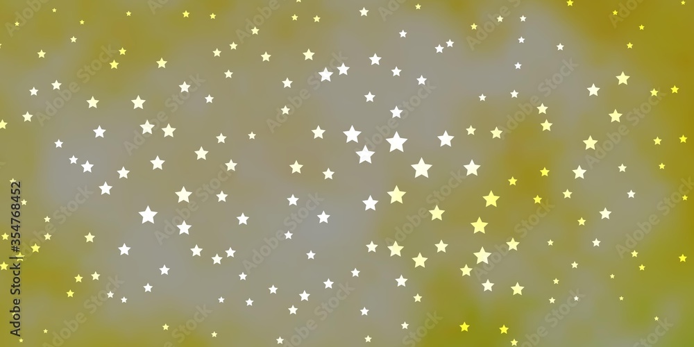 Dark Green, Yellow vector background with small and big stars. Colorful illustration in abstract style with gradient stars. Pattern for wrapping gifts. Dark Green, Yellow vector background with small and big stars. Colorful illustration in abstract style with gradient stars. Pattern for wrapping gifts.