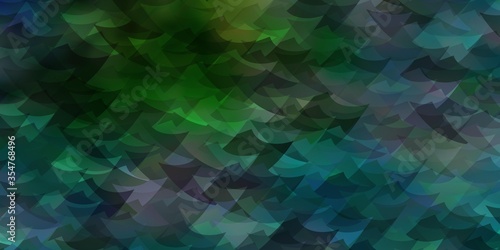 Light Blue  Green vector layout with lines  triangles.
