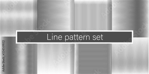 Abstract geometric black line pattern design. Simple texture in vector flat