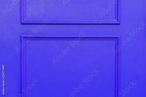 Closeup of dark blue door