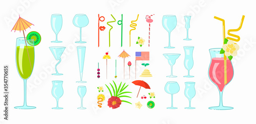 Set of various Alcoholic beveriges