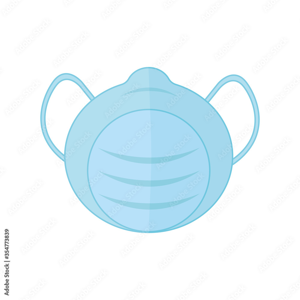 Isolated medical blue mask vector design Isolated medical blue mask vector design
