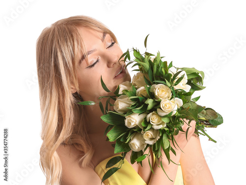 Beautiful young woman with ...