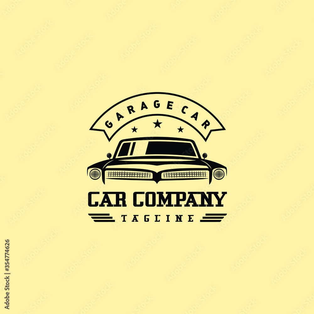 Classic/vintage car vector design inspiration. Auto car logo design ...