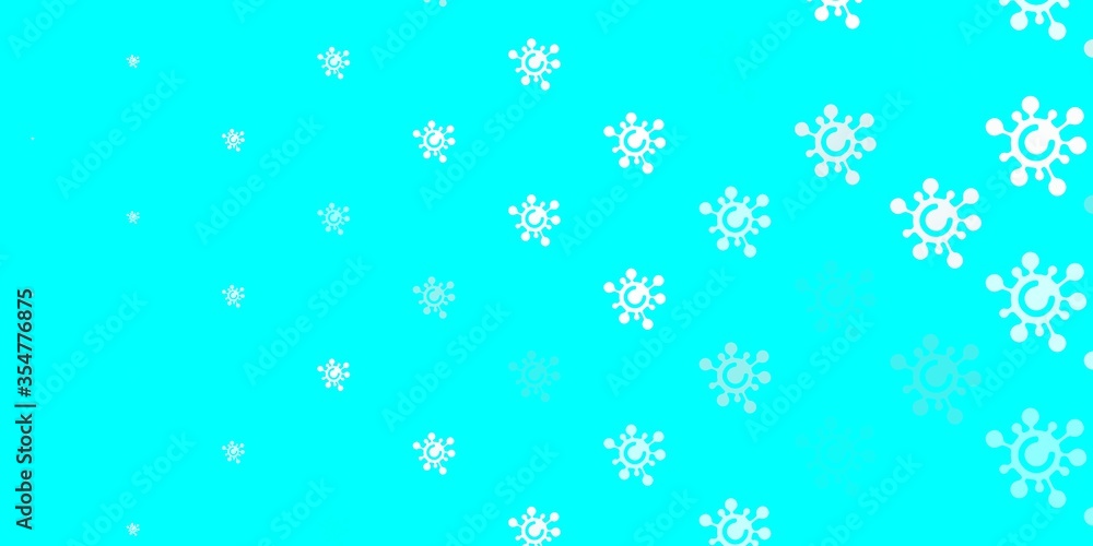 Light Green vector texture with disease symbols. Light Green vector texture with disease symbols.