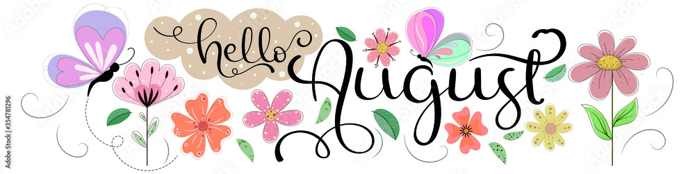 august month clipart