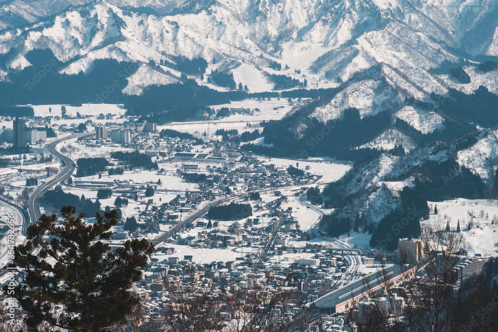 Fototapeta premium mountain slope in winter