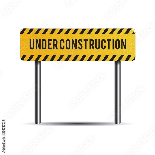 Under construction board © captainvector