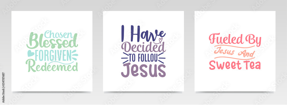 Blessed quotes letter typography set illustration. Blessed quotes letter typography set illustration.