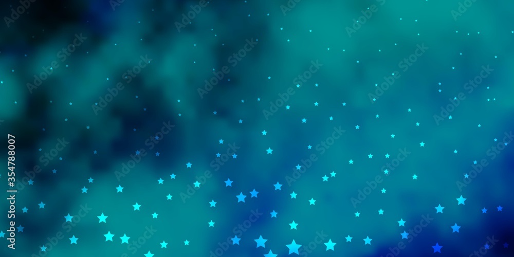 Dark Blue, Green vector pattern with abstract stars. Colorful illustration in abstract style with gradient stars. Pattern for websites, landing pages.