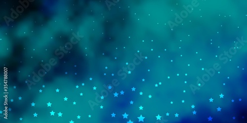 Dark Blue, Green vector pattern with abstract stars. Colorful illustration in abstract style with gradient stars. Pattern for websites, landing pages.