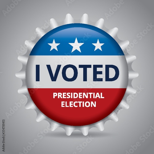 Presidential election badge