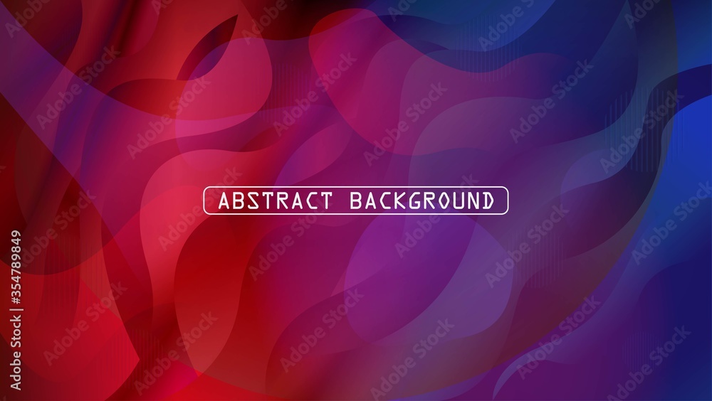 blue and red gradient abstract background. wave modern wallpaper. fluid shape blue and red gradient abstract background. wave modern wallpaper. fluid shape