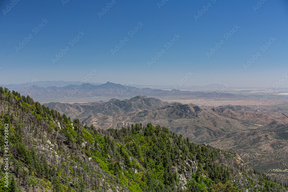 Vast views from a mountain top Vast views from a mountain top