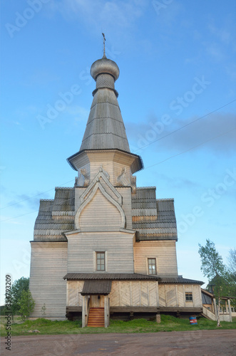 Russia  Murmansk region  Tersky district  the village of Varzuga. The Church of the Dormition  built in 1674
