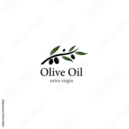 Olive oil logo template vector icon design
