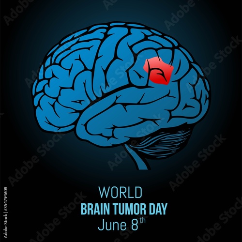 World Brain Tumor Day Vector Illustration