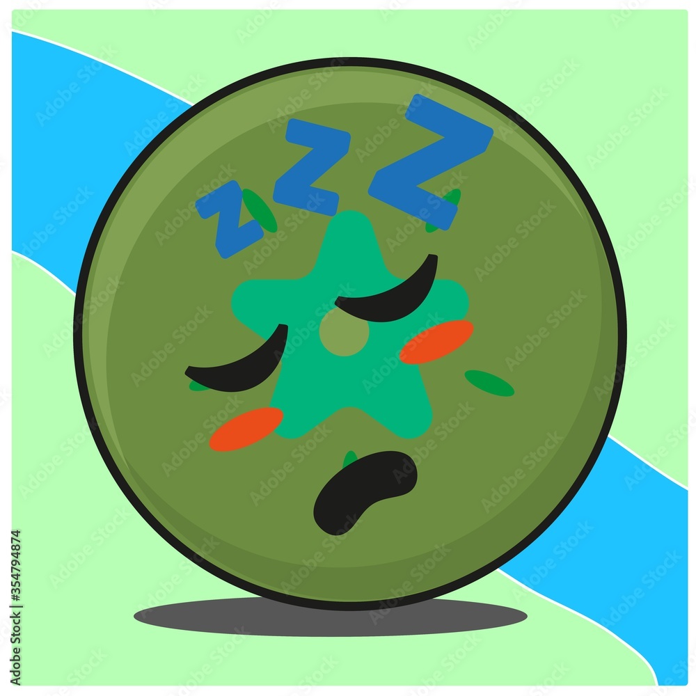 223. Cute green apple fruit cartoon face mascot character vector design 223. Cute green apple fruit cartoon face mascot character vector design