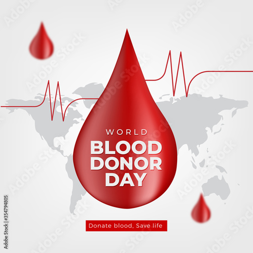 World Blood Donor Day Blood Drop Template