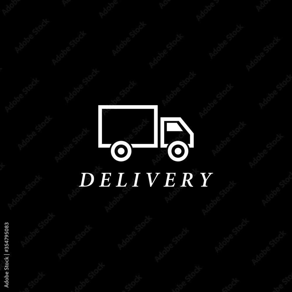 Truck delivery logo template vector icon design