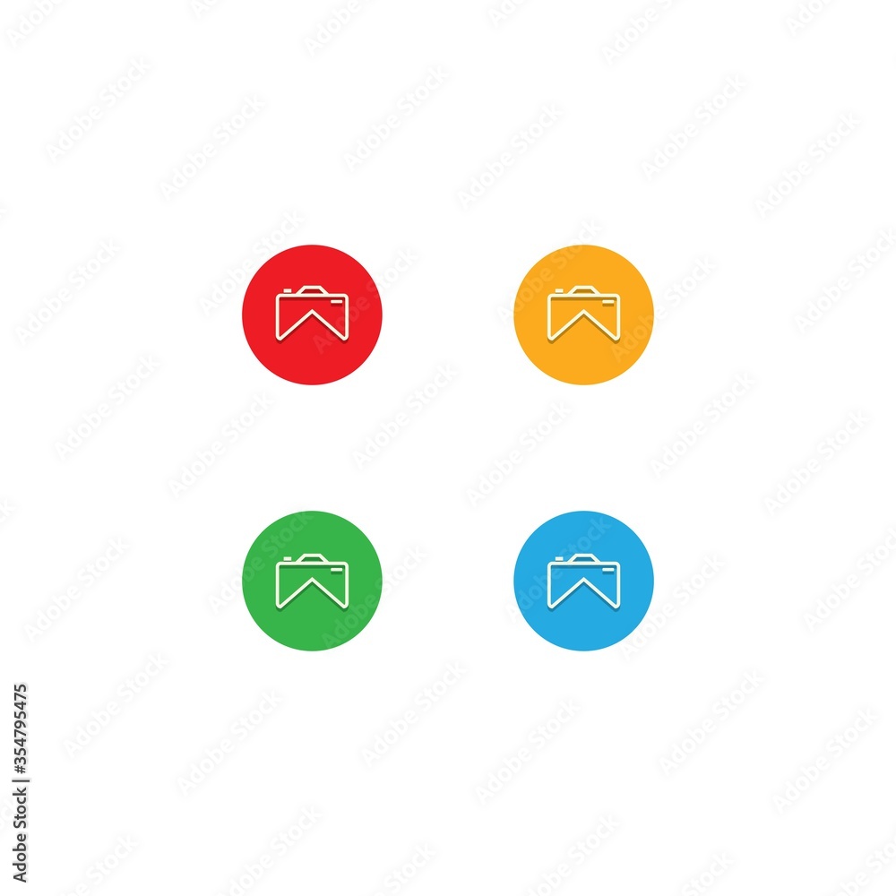 Camera icon vector logo design Camera icon vector logo design