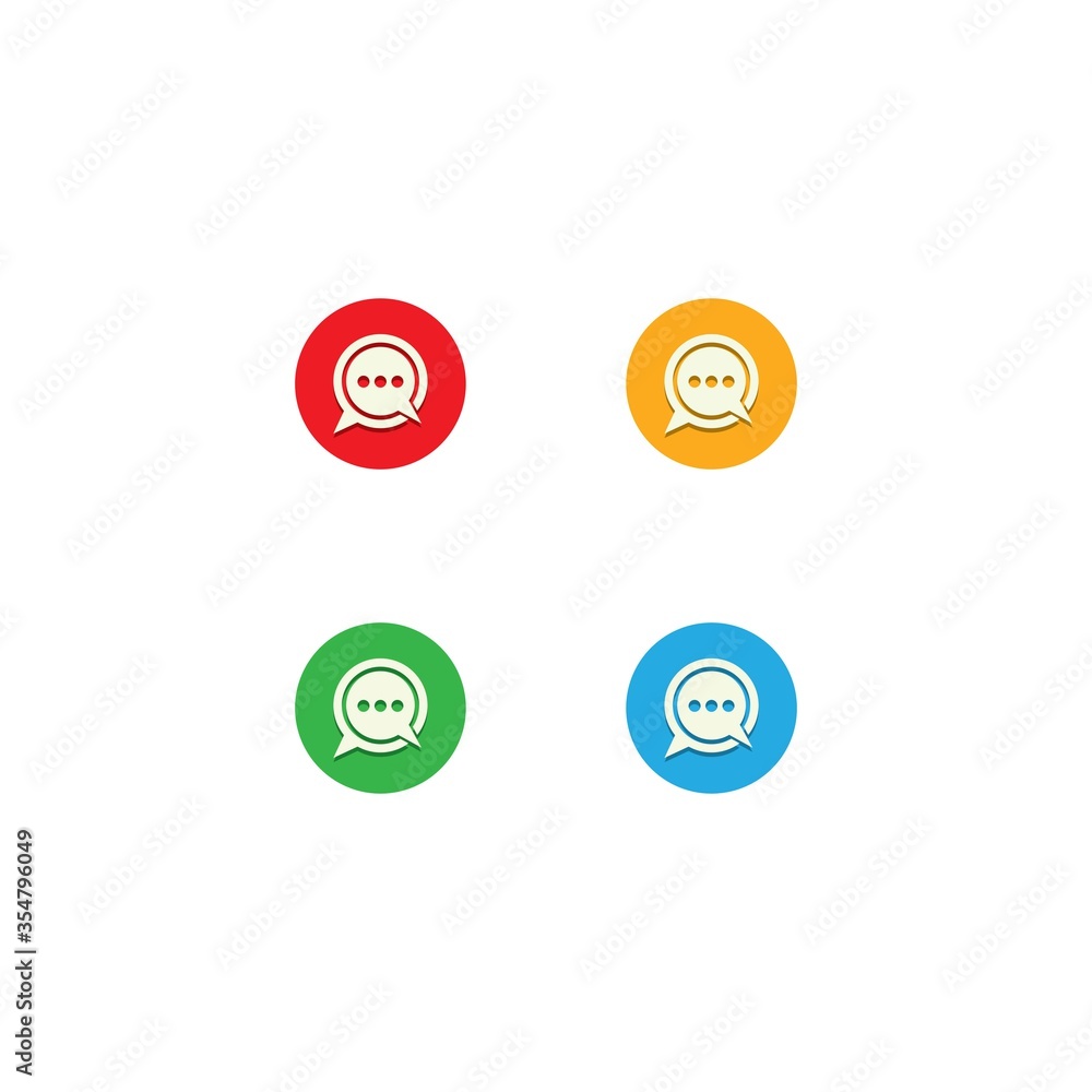 Chat logo template vector icon design Chat logo template vector icon design