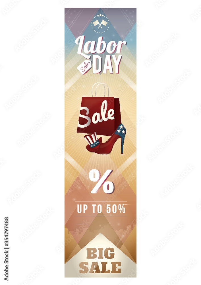 Fototapeta premium Labor day banner