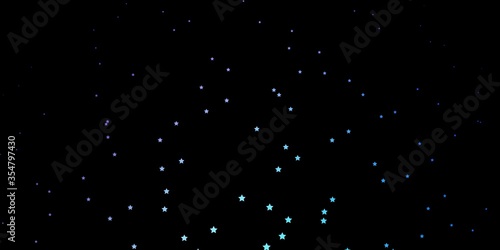Dark Pink, Blue vector layout with bright stars. Modern geometric abstract illustration with stars. Best design for your ad, poster, banner.