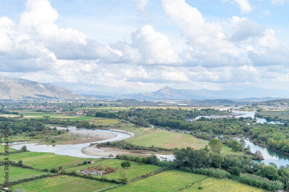 Fototapeta premium The Ancient Rozafa Castle in Shkoder Albania