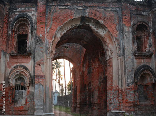 Murshidabad India-18 April 2016  Ruins of historical person Mirjafor palace  which are world heritage.