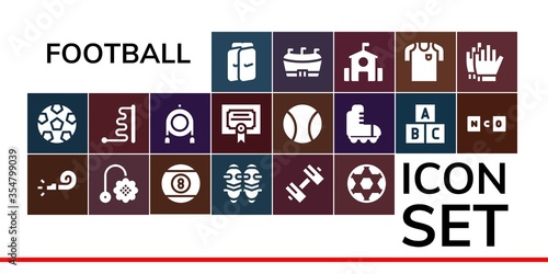 football icon set
