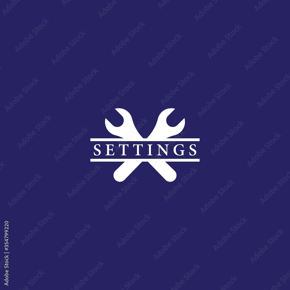 Settings logo template vector icon design Settings logo template vector icon design