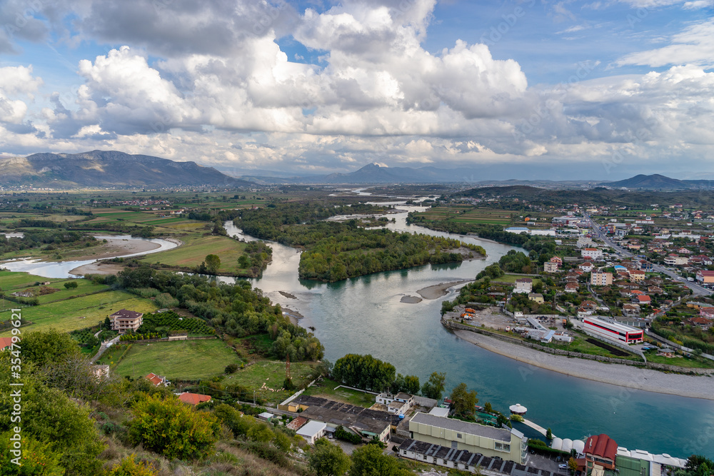The Ancient Rozafa Castle in Shkoder Albania The Ancient Rozafa Castle in Shkoder Albania