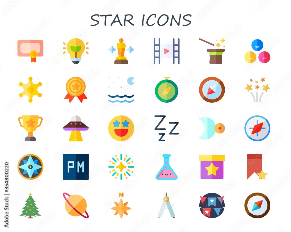 star icon set star icon set