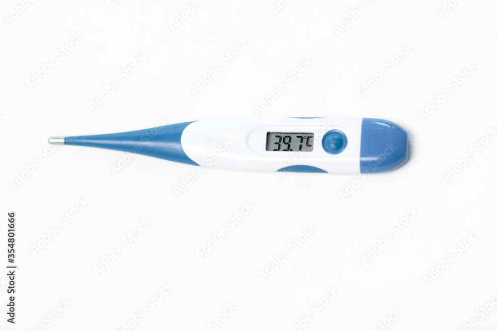 Electronic modern thermometer isolated Electronic modern thermometer isolated