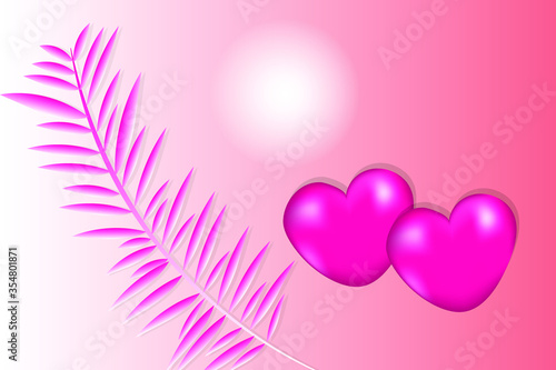 pink background with hearts