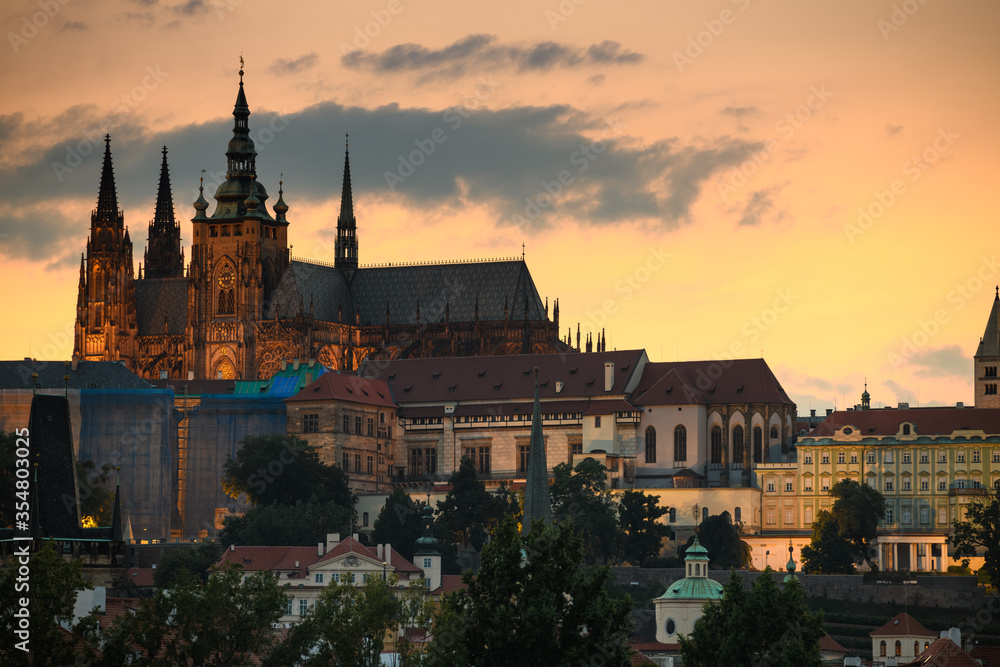 Cityscape of Prague, Czech republic