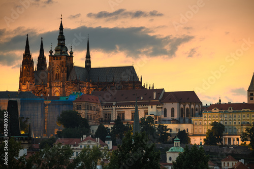 Cityscape of Prague, Czech republic