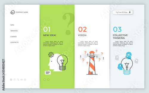 Vector illustration for website