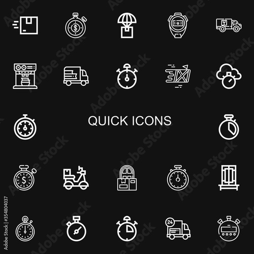 Editable 22 quick icons for web and mobile