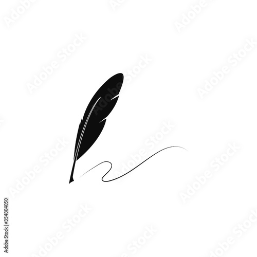 Feather pen logo