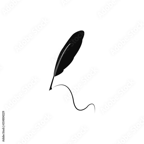 Feather pen logo