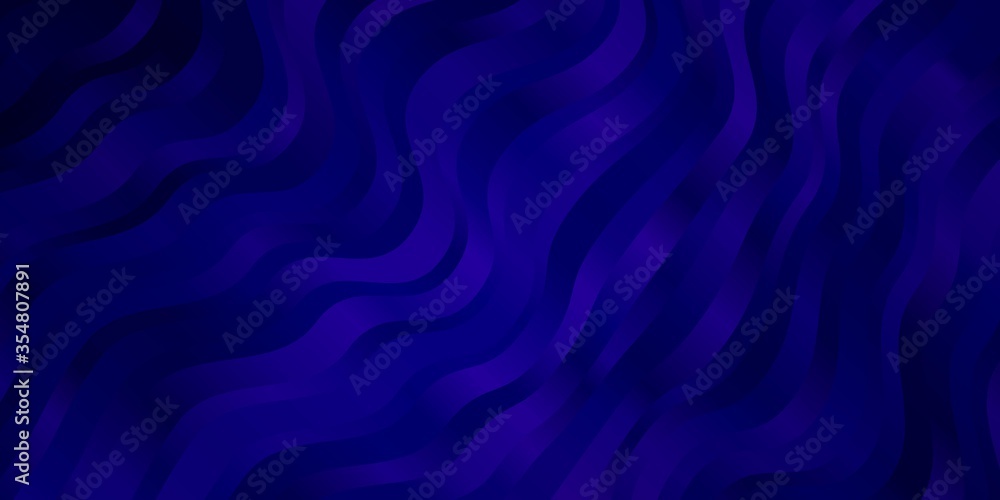 Obraz premium Dark Purple vector layout with circular arc. Gradient illustration in simple style with bows. Best design for your ad, poster, banner.