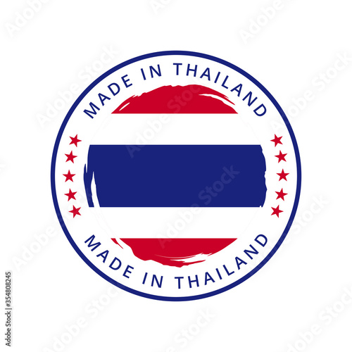 Made in thailand vector round label