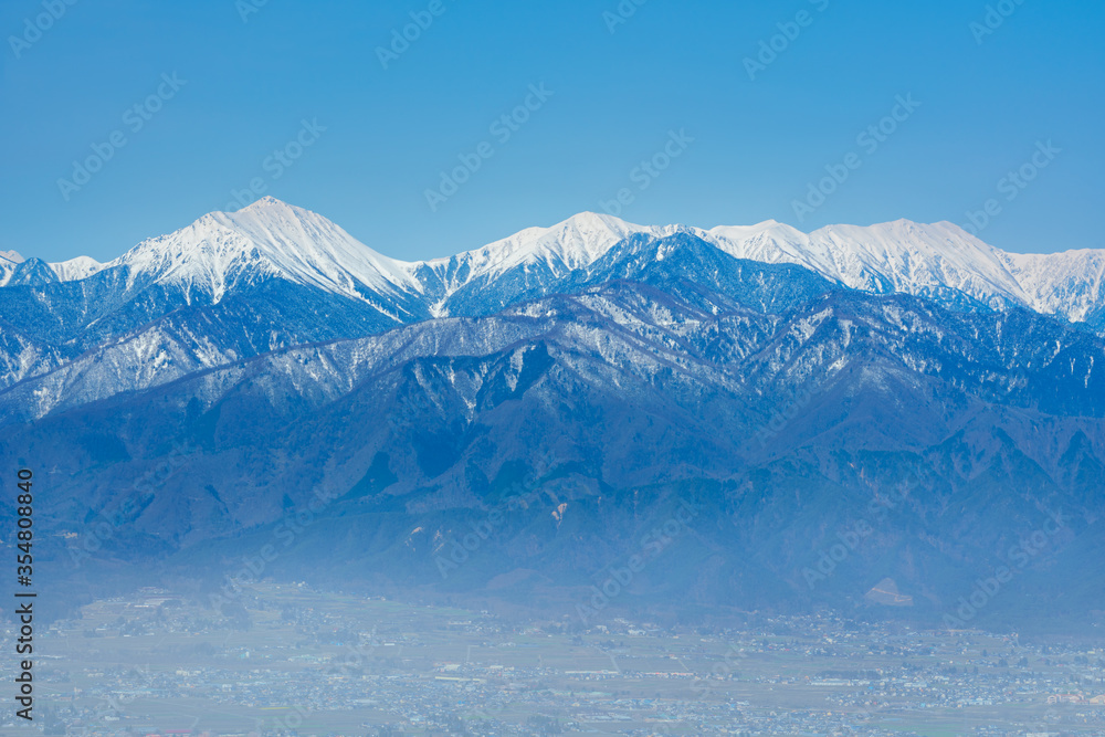 Fototapeta premium 2020,04,14 長峰山より早春の常念岳