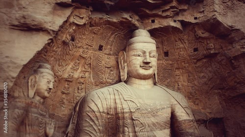 Wallpaper Mural Buddha Stone Carving of Yungang grottoes Torontodigital.ca