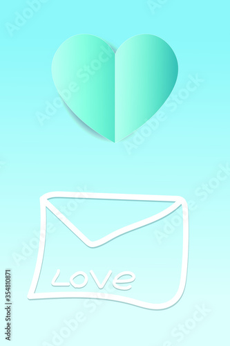 envelope with heart